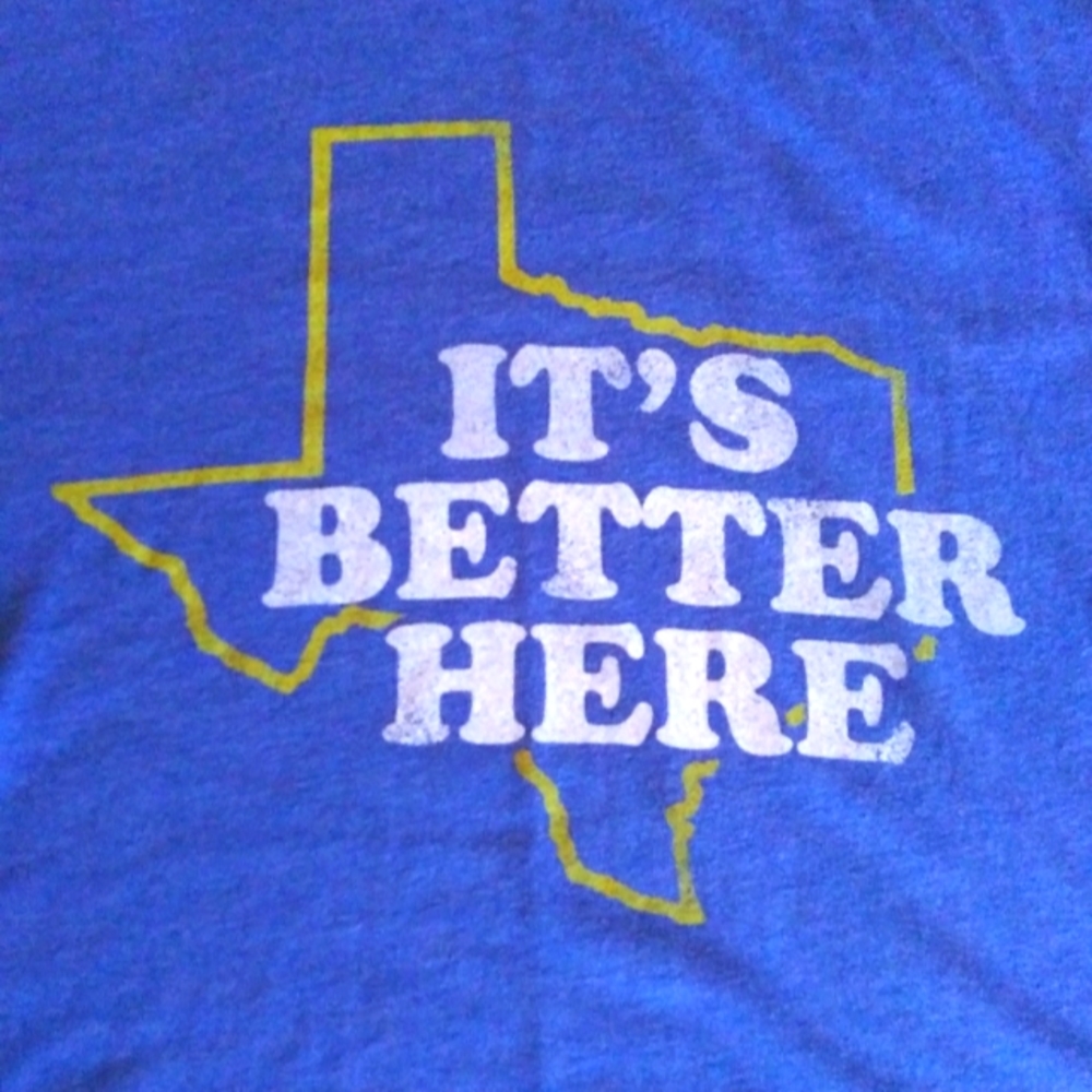 Tumbleweed Texstyles "It's Better Here" Texas Men's Medium Short Sleeve T-Shirt